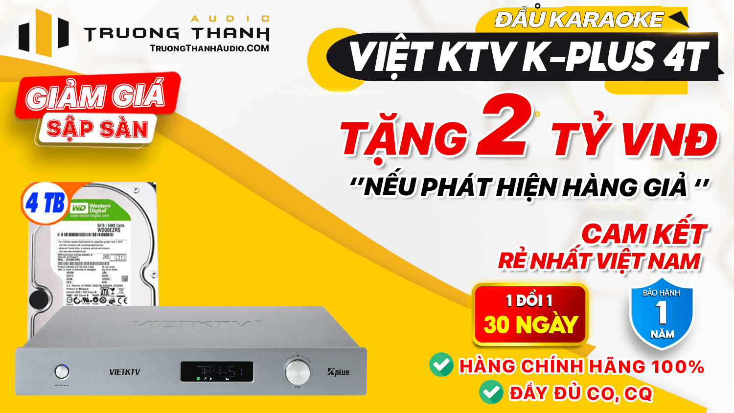 Ảnh nổi bật của sản phẩm Đầu Việt KTV K-Plus 4T 1