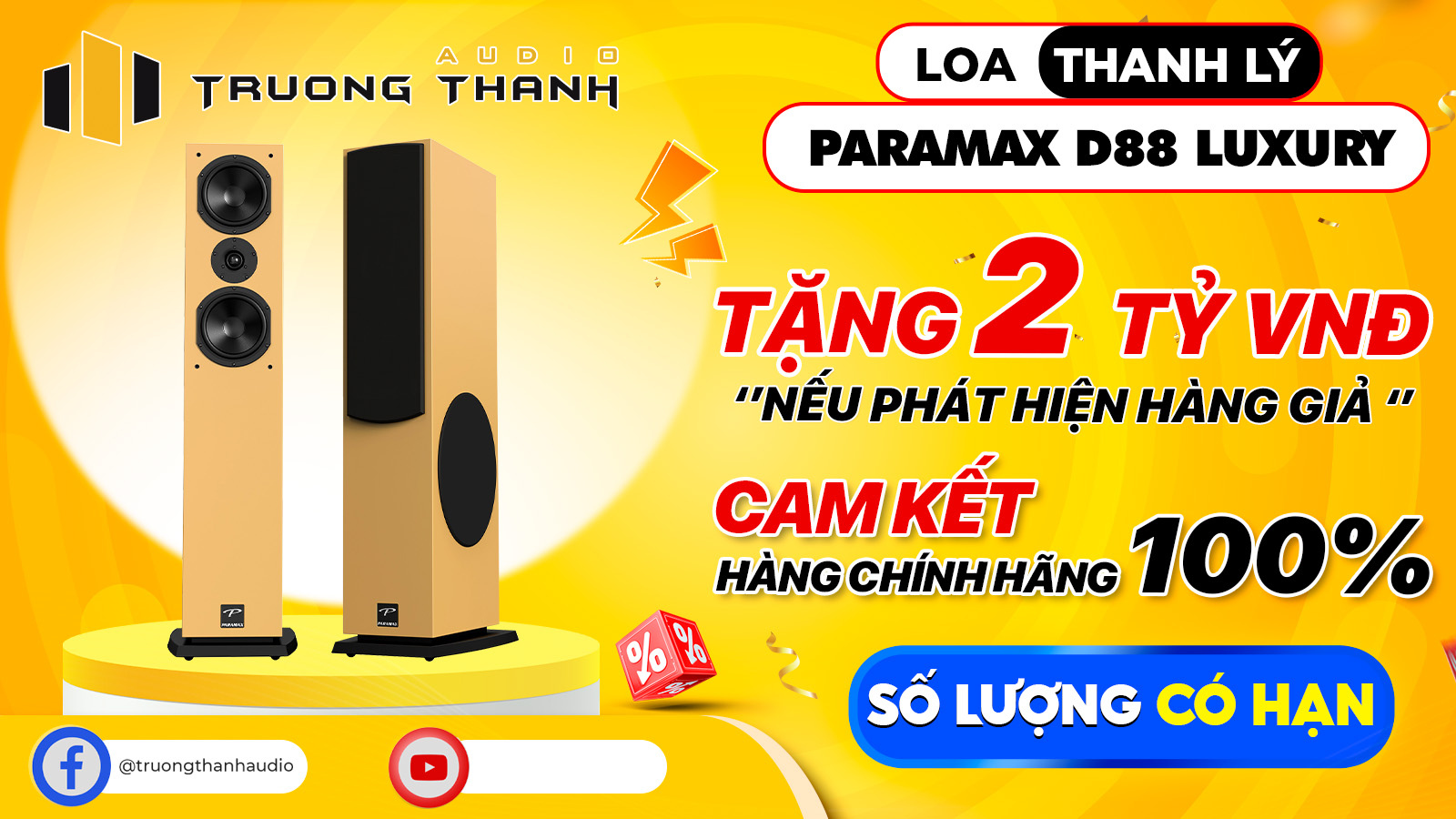Ảnh nổi bật của sản phẩm Loa Paramax D88 Luxury (Chính Hãng mới 99%) 1