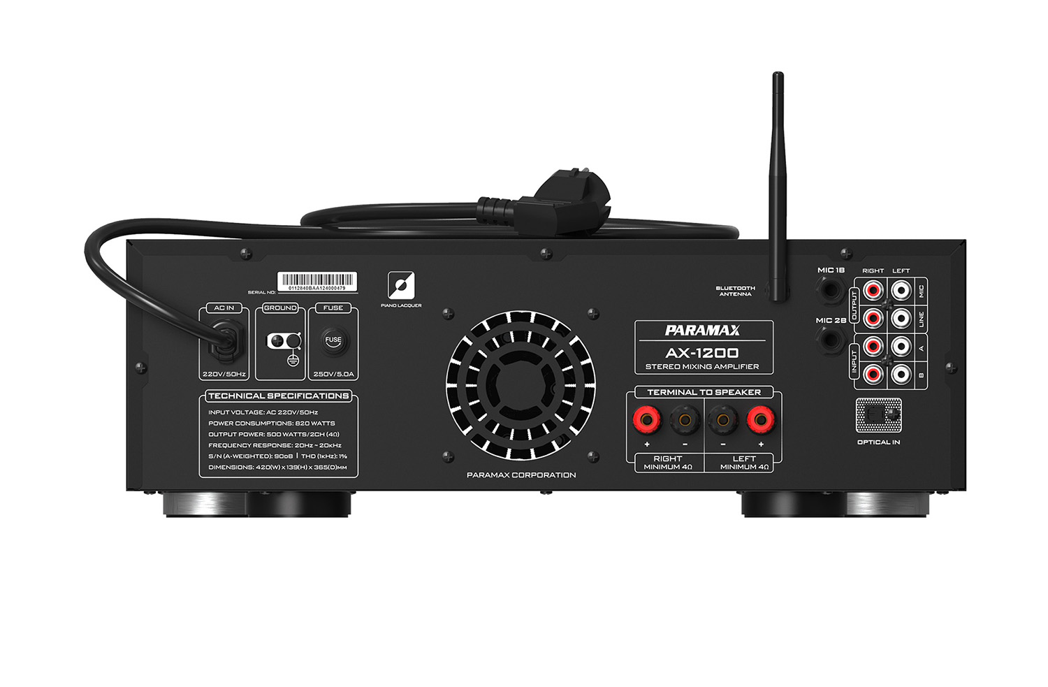 Ảnh sản phẩm Amply Karaoke Paramax AX-1200 5