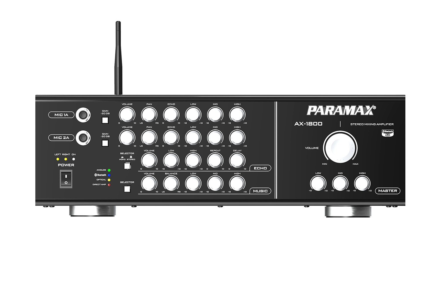 Amply Karaoke Paramax AX-1800 mặt trước