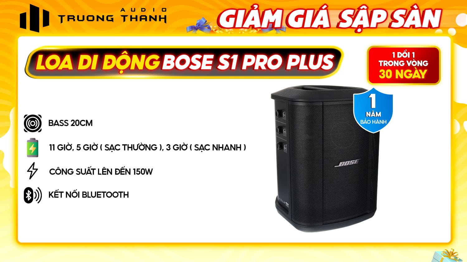 Ảnh nổi bật của sản phẩm LOA BOSE S1+ PRO PLUS (Mới Nhất 2024) 23