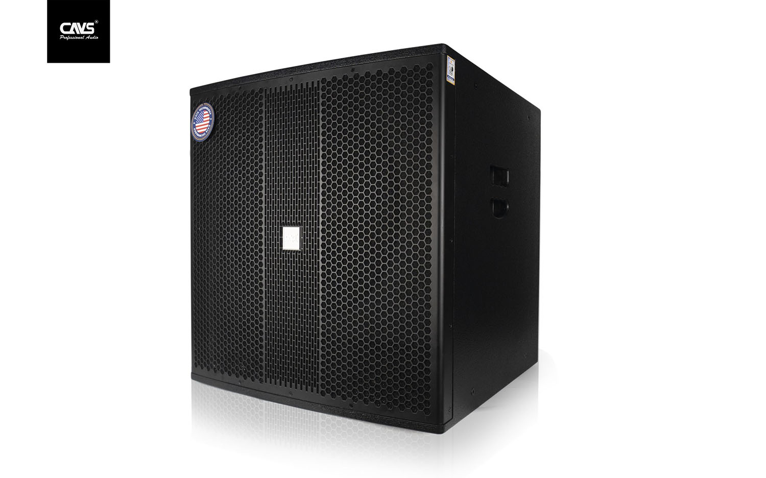 Loa Sub Điện CAVS MX118 mặt nghiêng