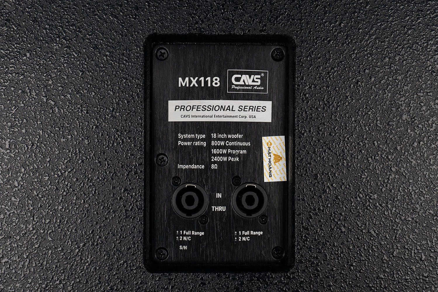 Loa Sub Điện CAVS MX118 jack cắm