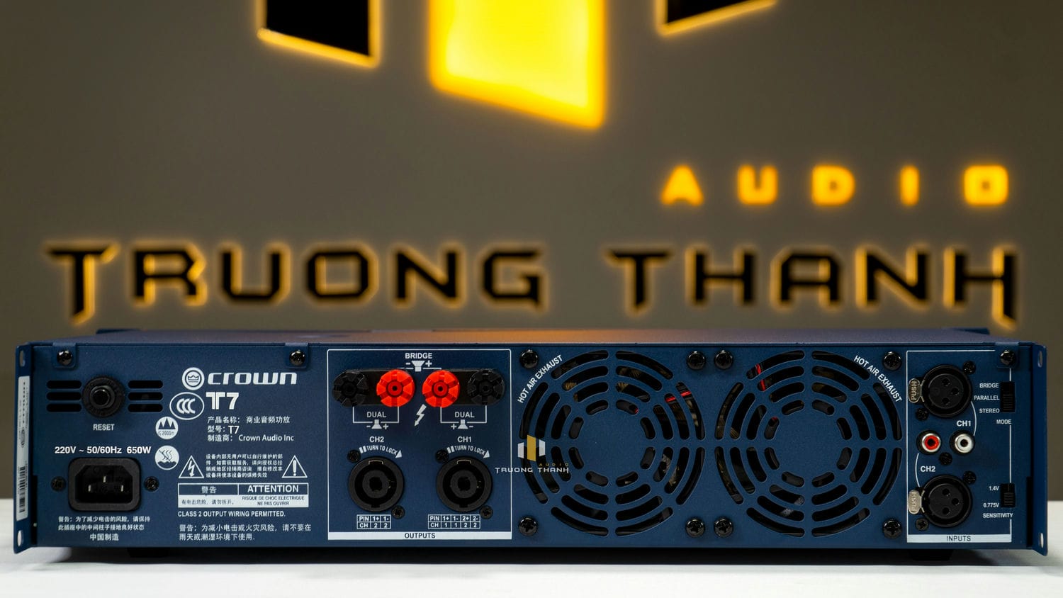 Ảnh sản phẩm Cục đẩy công suất 2 kênh Crown T7 (Harman Mỹ) 9