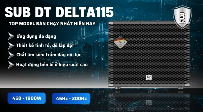 Ảnh nổi bật của sản phẩm Loa sub DT Delta115 bass 40cm 2