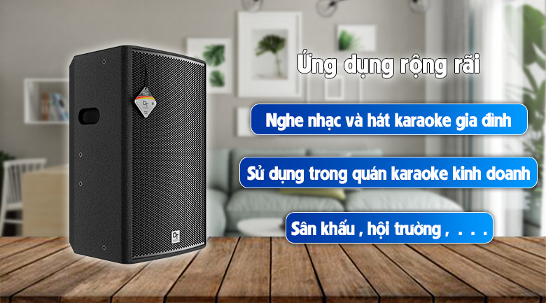 Ảnh nổi bật của sản phẩm Loa Karaoke DT Delta15 (full bass 40cm, 2 đường tiếng) 5