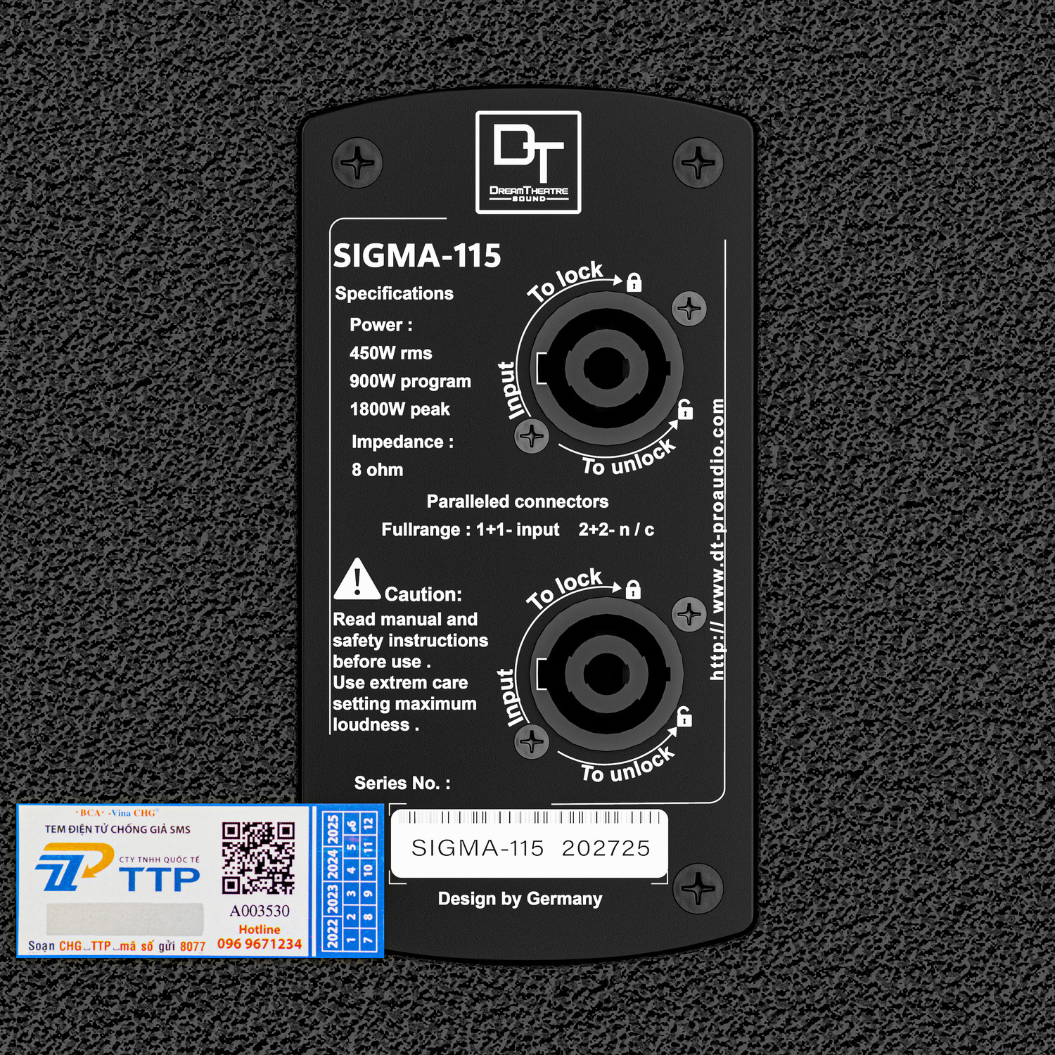 Ảnh sản phẩm Loa Sub hơi DT Sigma115 bass 40cm 11