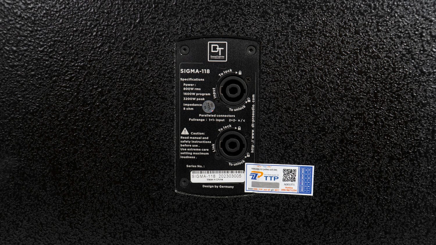 Ảnh sản phẩm Loa Sub hơi DT Sigma118 bass 50cm 3