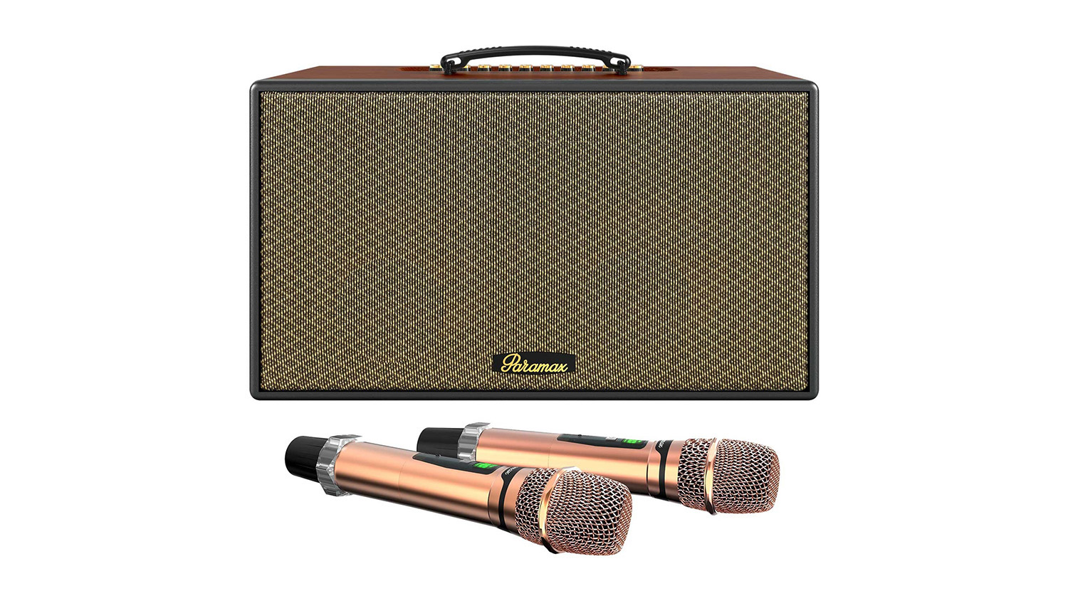 Loa Karaoke Di Động Paramax Aura nâu + micro