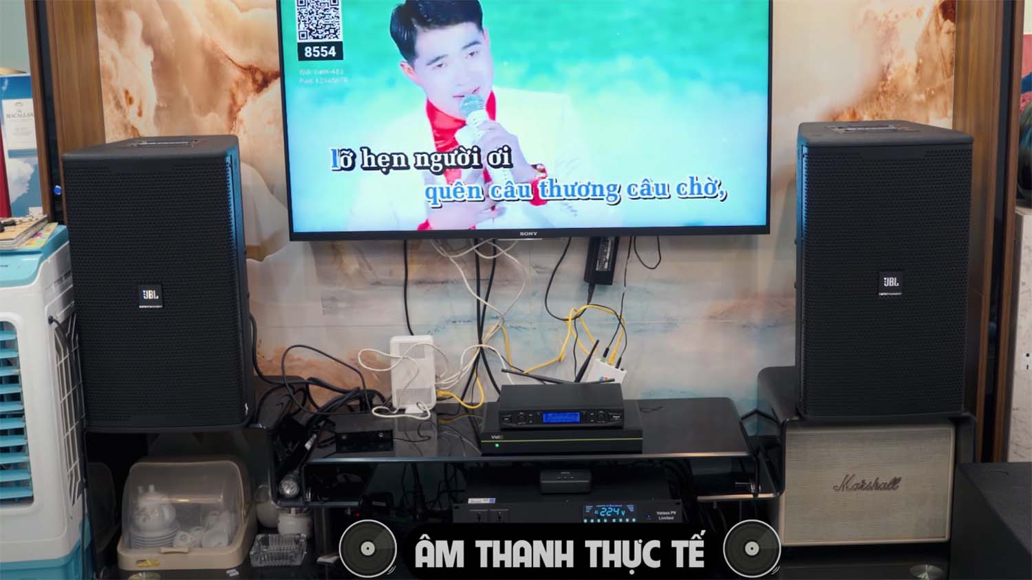 Lắp đặt dàn loa JBL Kp  6012 tại nhà khách
