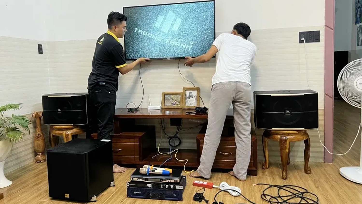 Dàn Loa Karaoke Pasion 12 lắp đặt dàn karaoke JBL Pasion 12