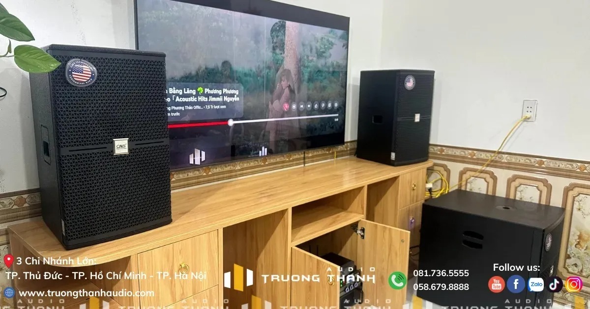 Lắp đặt cho khách dàn Karaoke CAVS C12 1 4