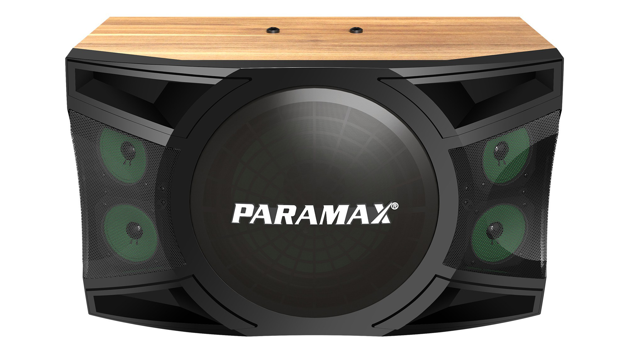 Loa Karaoke Paramax P-1500 mặt trước vân gỗ