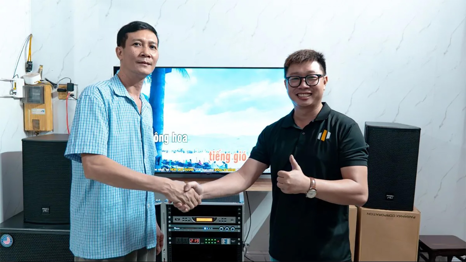 Lắp đặt dàn Karaoke Paramax Pro V30 2