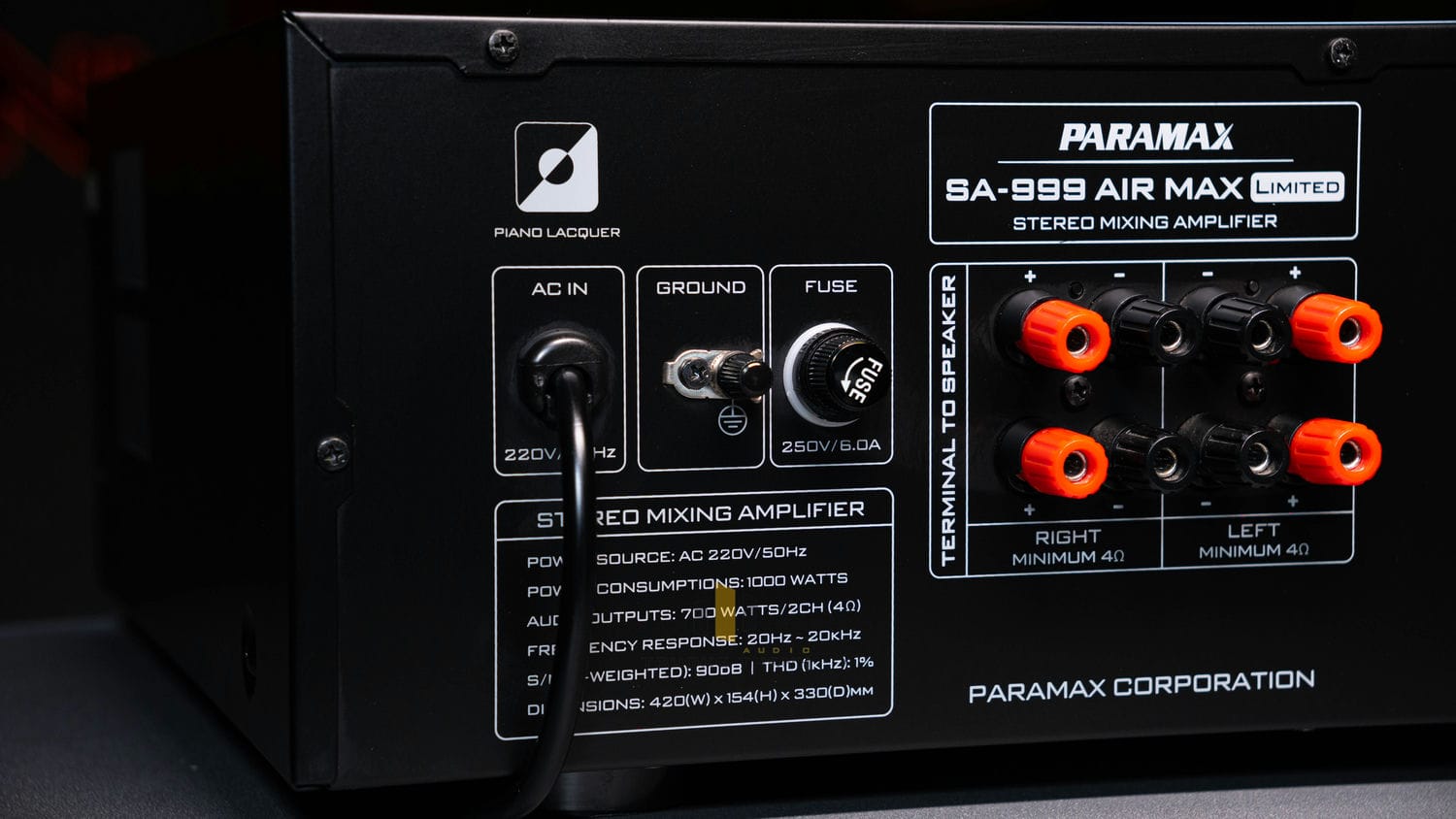 Ảnh sản phẩm Amply Paramax SA-999 AIR MAX Limited 4