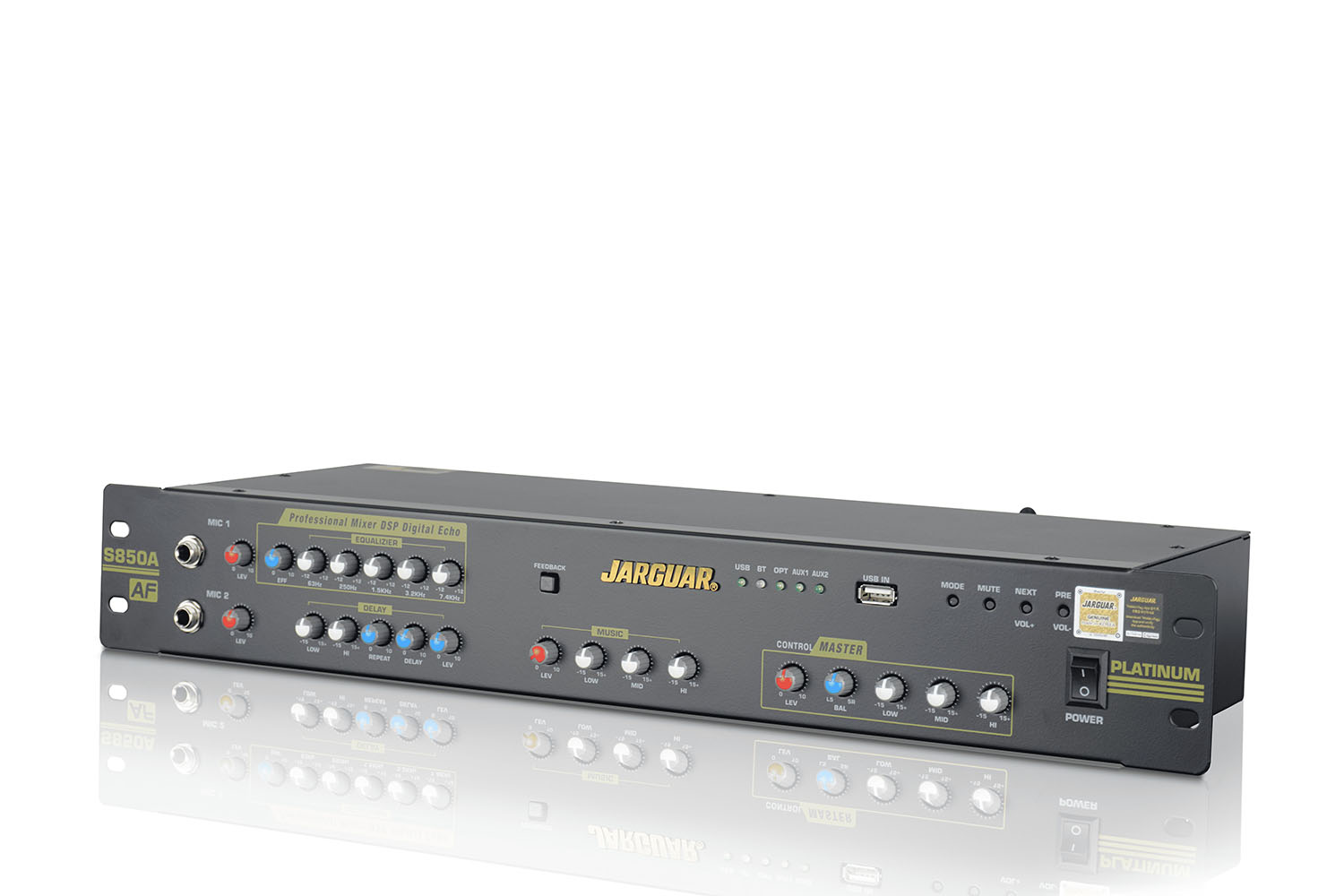 Vang cơ Jarguar S850A Platinum mặt nghiêng 1