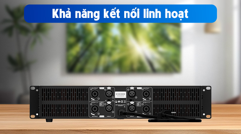 Cục Đẩy Công Suất Vatasa DKS1004 NEW có  khả năng kết nối linh hoạt