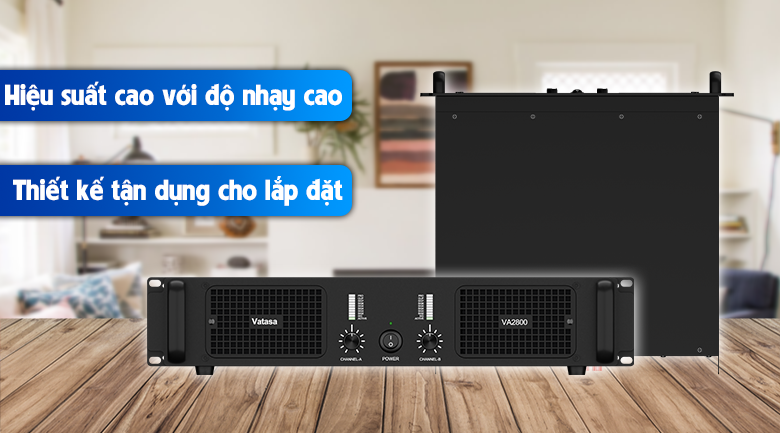 Ảnh nổi bật của sản phẩm Cục Đẩy Công Suất Vatasa VA-2800, 2 Kênh 3