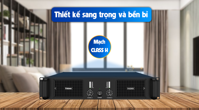 Ảnh nổi bật của sản phẩm Cục Đẩy Công Suất Vatasa VA-2800, 2 Kênh 4