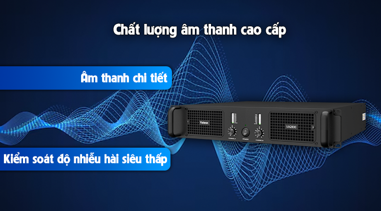 Ảnh nổi bật của sản phẩm Cục Đẩy Công Suất Vatasa VA-2800, 2 Kênh 6