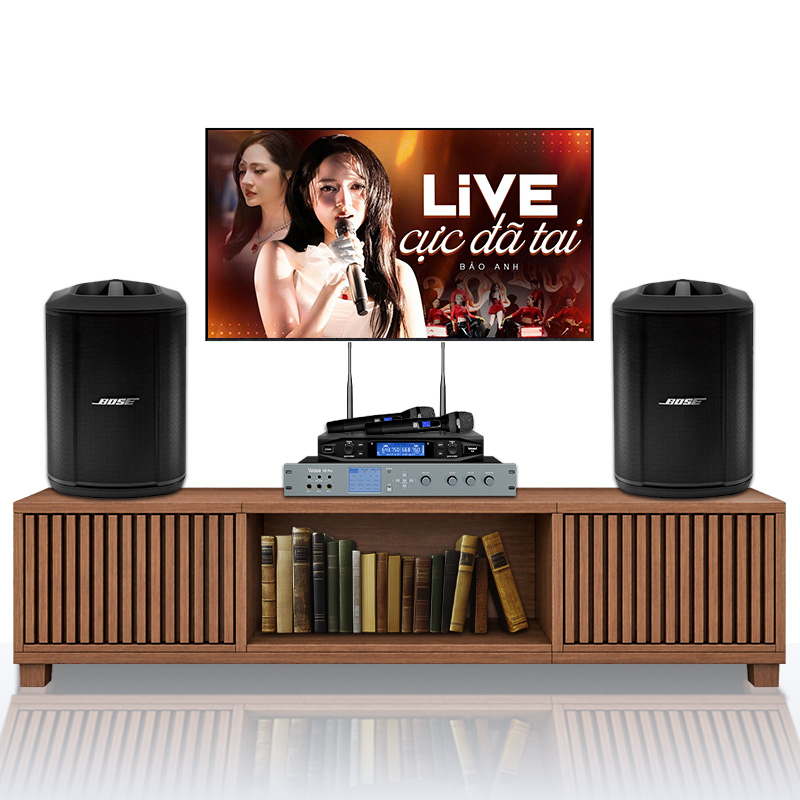 Dàn karaoke Bose TT447: (Bose S1 Pro Plus, Vatasa T10, Vatasa V8 Pro)