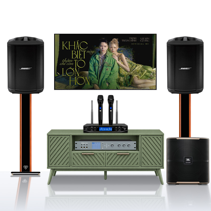Dàn karaoke Bose TT449: (Bose S1 Pro Plus, Vatasa T10, Vatasa V8 Pro, JBL Pasion 12SP)