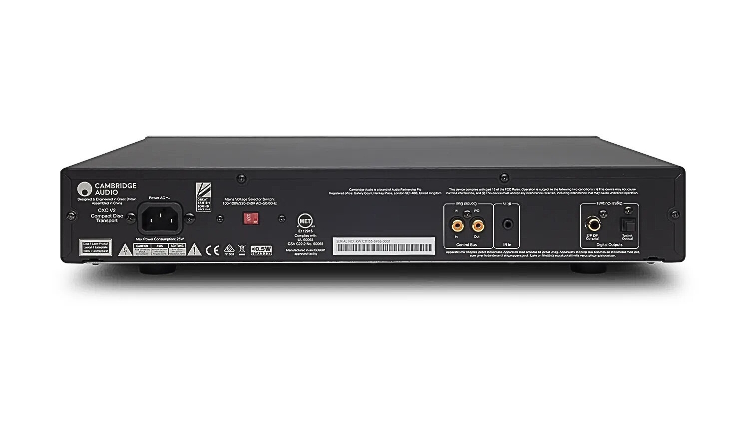Mặt sau của Đầu CD CAMBRIDGE AUDIO CXC V2