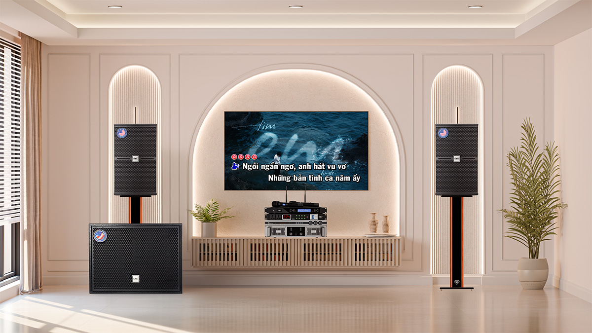 Dàn karaoke CAVS TT343: (CAVS C12, Vatasa T500, Vatasa V6 Pro, Vatasa VA-2600, CAVS CS115, P9 Luxury) hình 3d