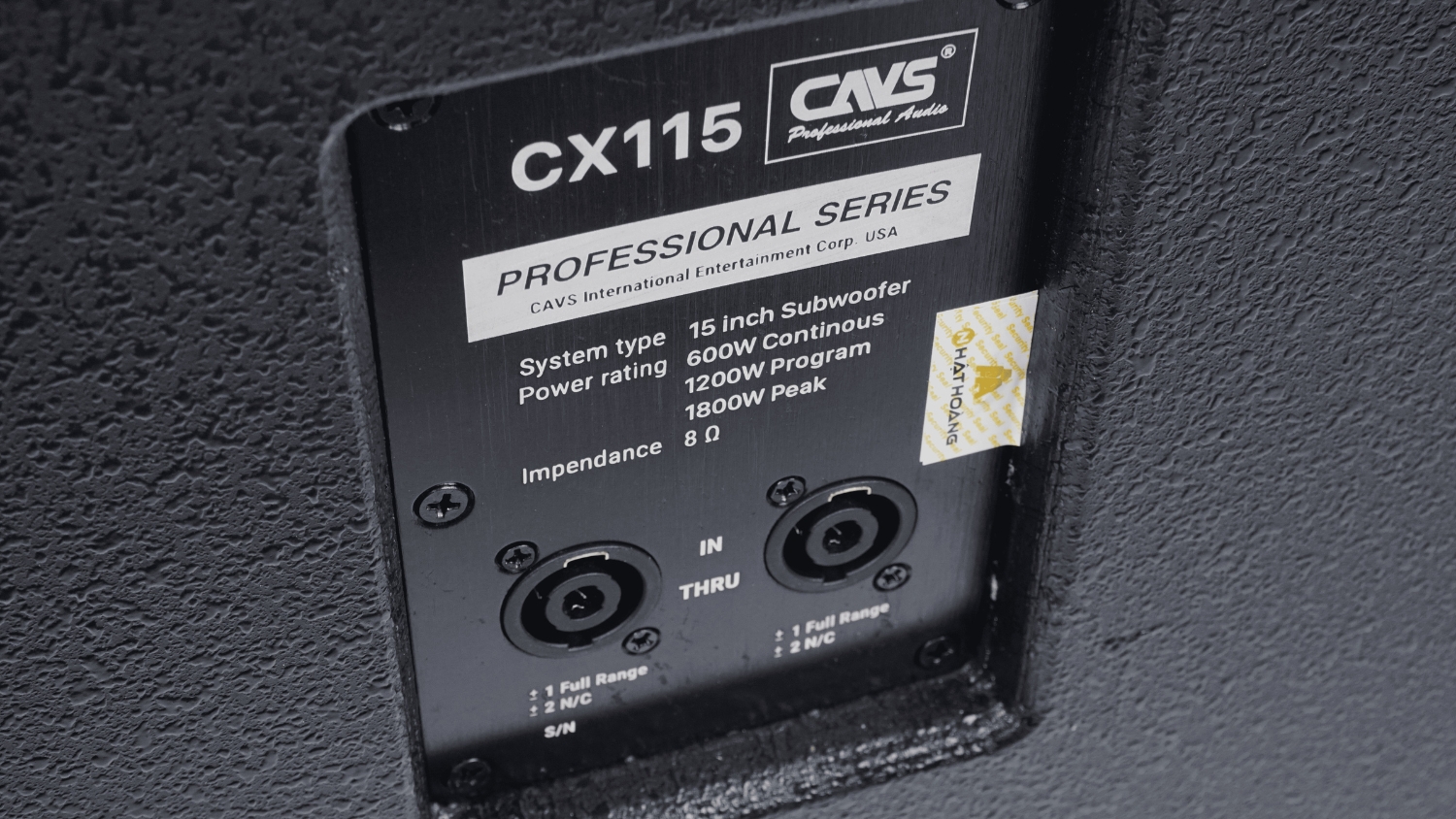 Thông số kỹ thuật của Loa Sub CAVS CX115