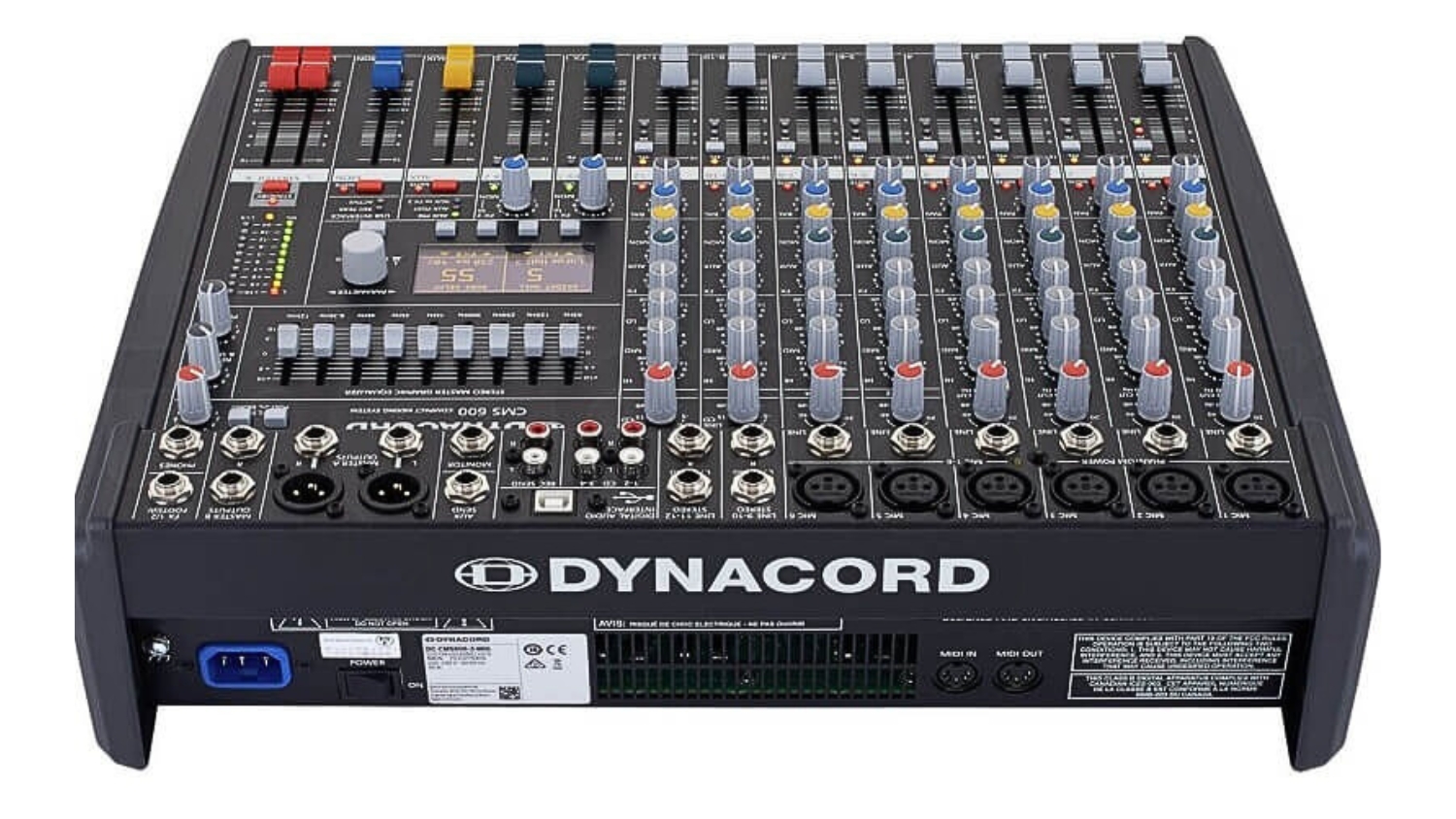 Mặt nghiêng của Mixer Dynacord CMS600