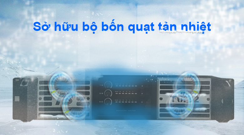 Cục đẩy BF Audio T6.12 | Sở hữu bộ bốn quạt tản nhiêt