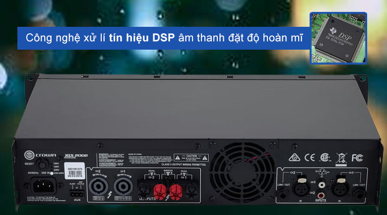Cục đẩy Crown XLS2002 | Công nghệ xủ lý tín hiệu DSP âm thanh hoàn mĩ