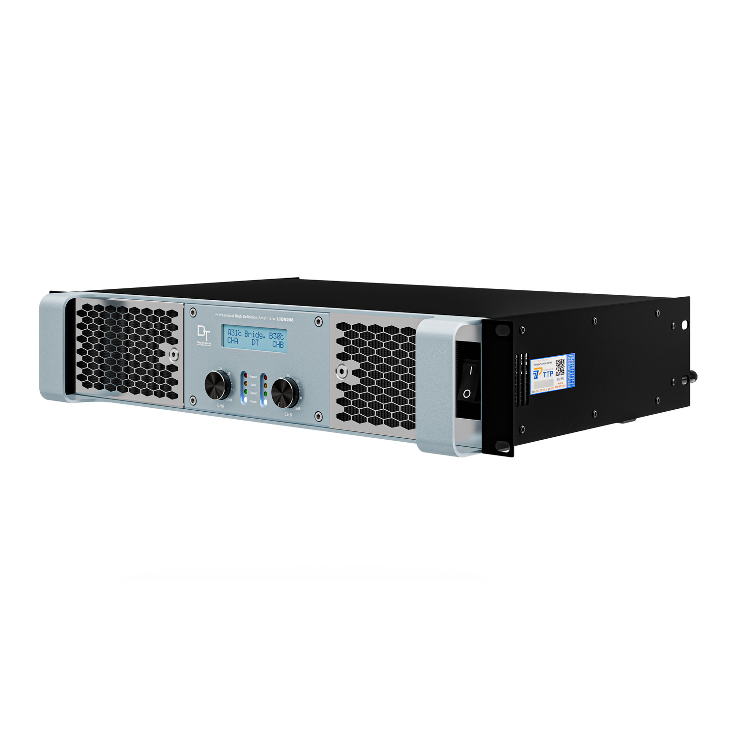 Ảnh sản phẩm Cục đẩy công suất 2 kênh DT Lion206 3