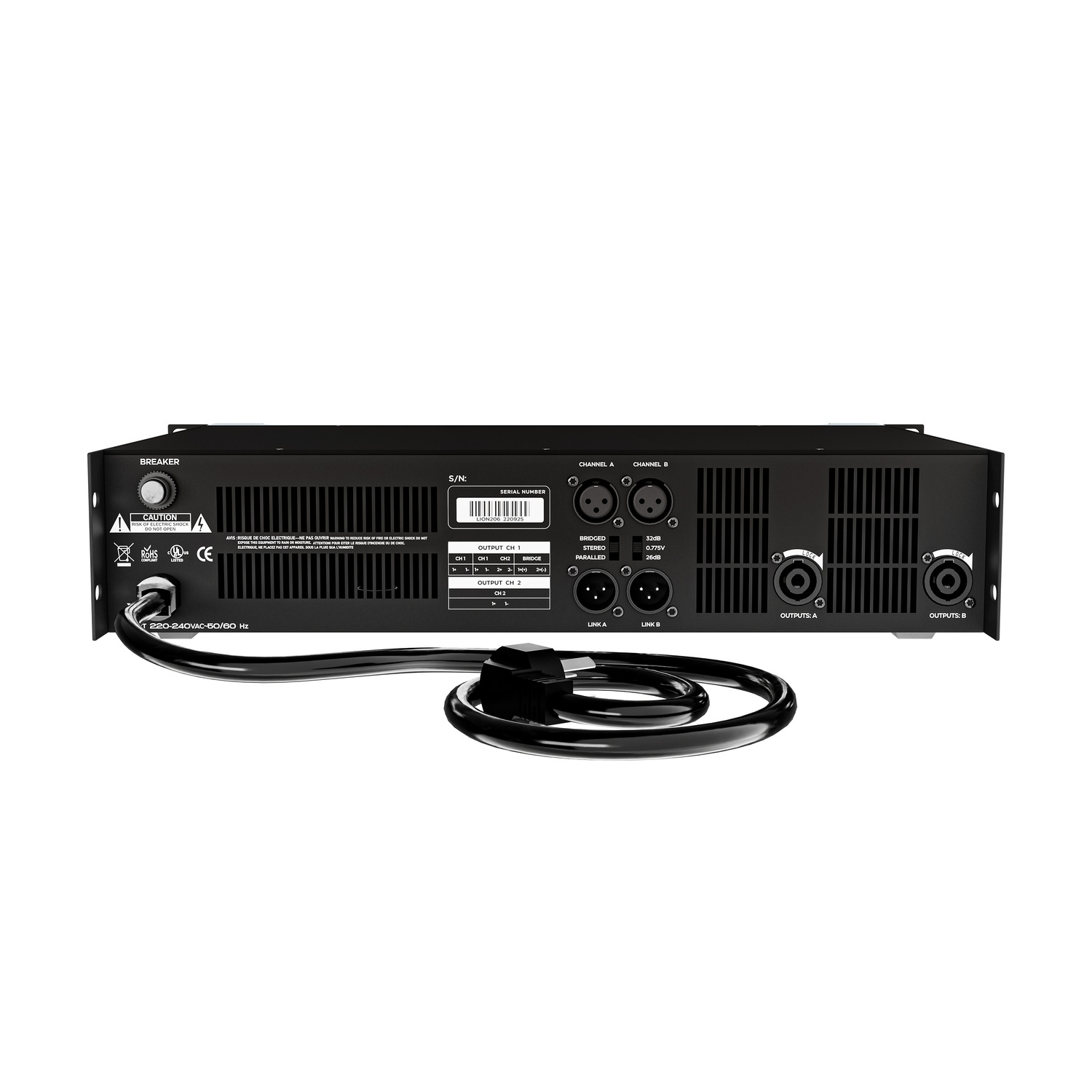 Ảnh sản phẩm Cục đẩy công suất 2 kênh DT Lion206 7