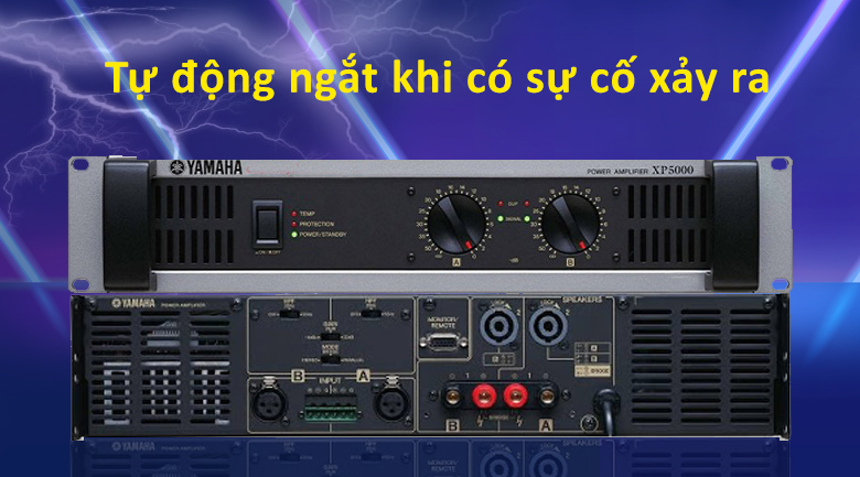 Cục đẩy Yamaha XP5000 | Tự động ngắt khi có sự cố xảy ra