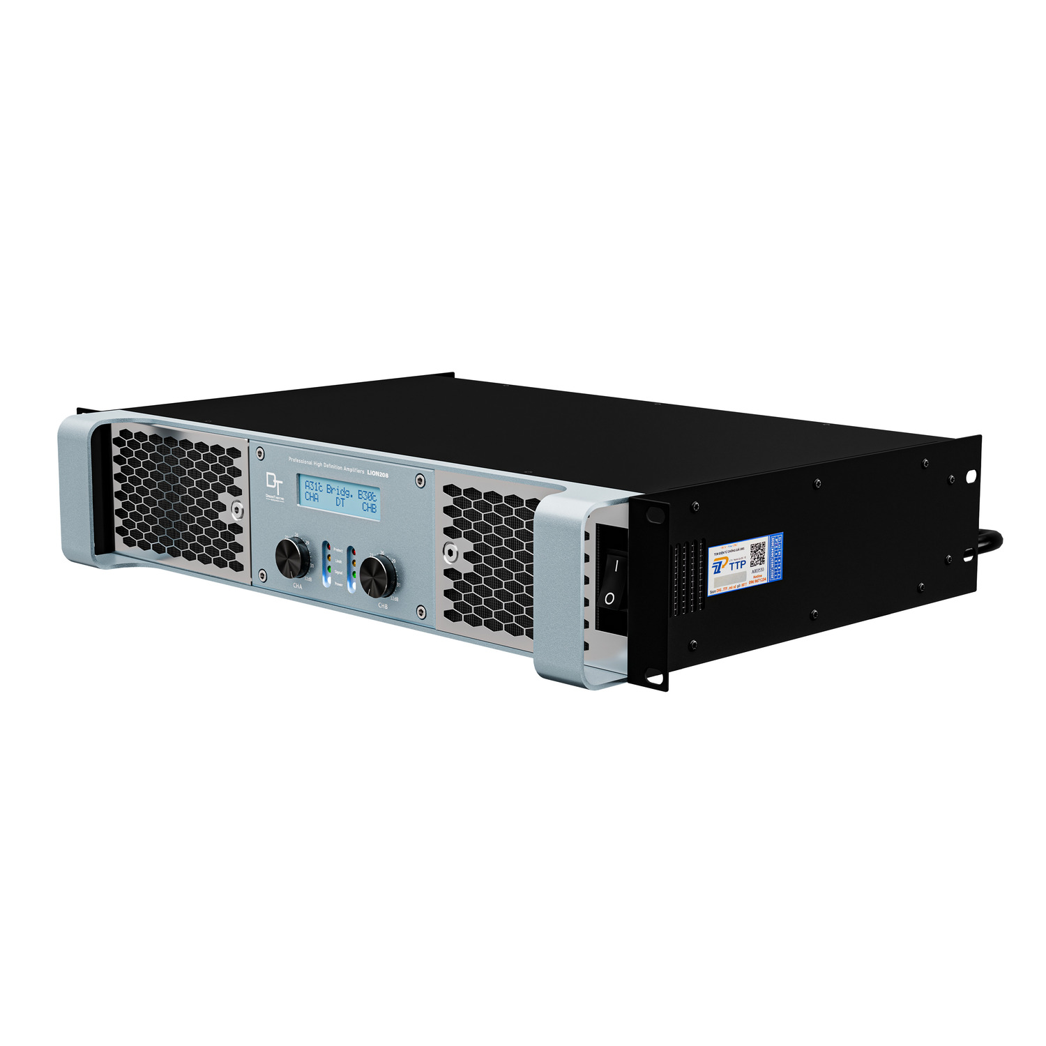 Ảnh sản phẩm Cục đẩy công suất 2 kênh DT Lion208 3