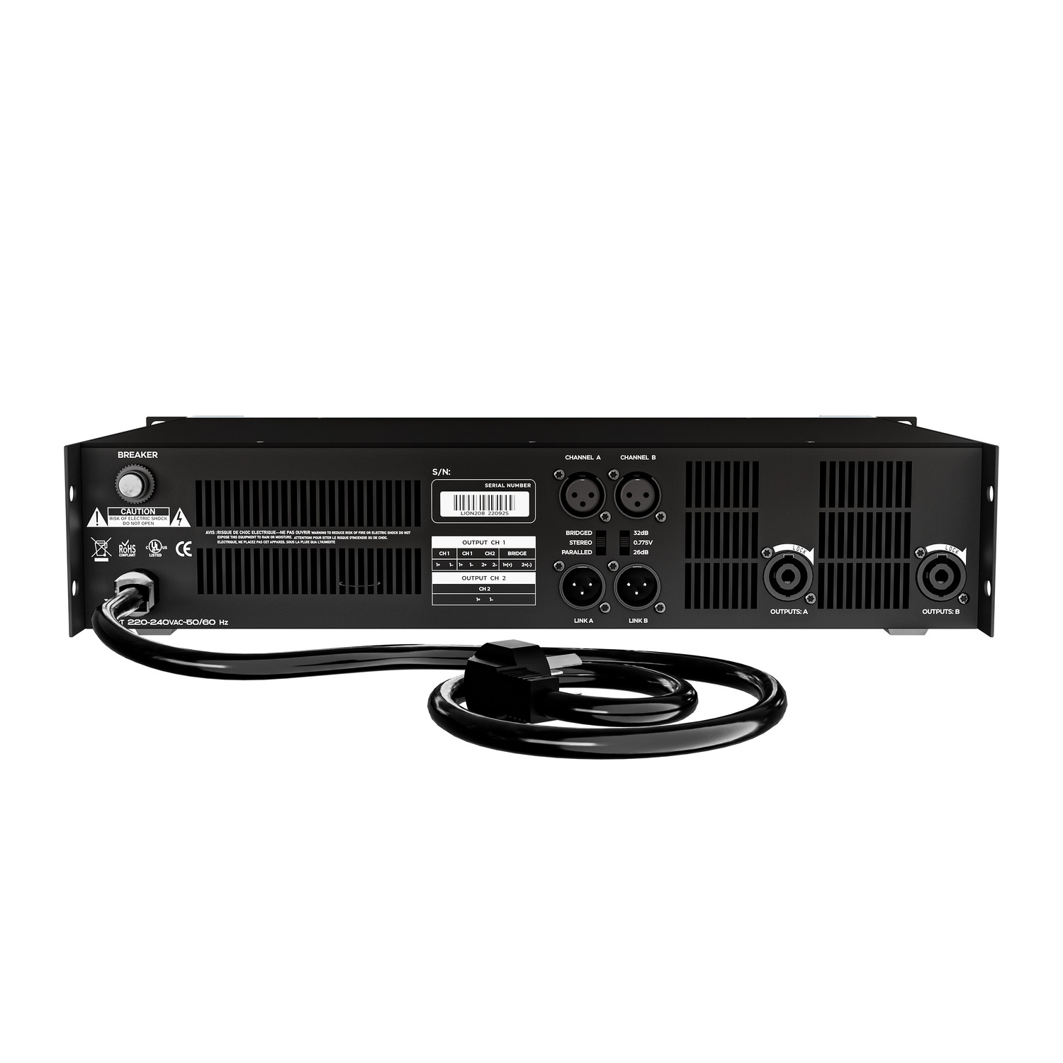 Ảnh sản phẩm Cục đẩy công suất 2 kênh DT Lion208 7