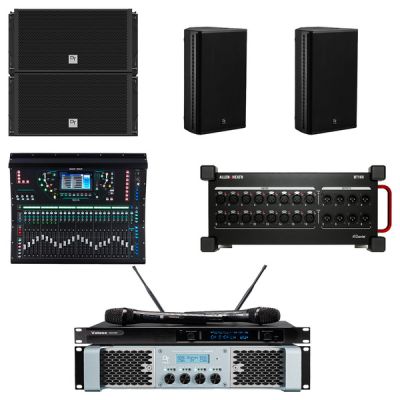 Dàn Biểu Diễn Hội Trường TT322: DT SIRIUS2A, DT Beta15M, DT LION408, AllenHeath SQ6, AllenHeath DT168, Vatasa SKM9000