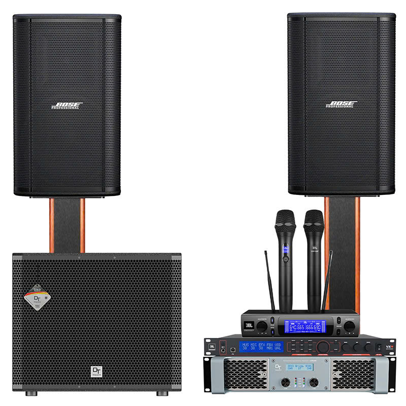 Dàn karaoke Bose TT448: (Bose ShowTime SK12, JBL VM300, JBL VX9, DT Lion208, DT Delta-115AT)