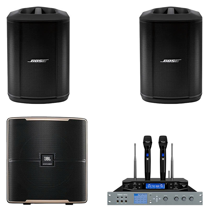 Dàn karaoke Bose TT449: (Bose S1 Pro Plus, Vatasa T10, Vatasa V8 Pro, JBL Pasion 12SP)