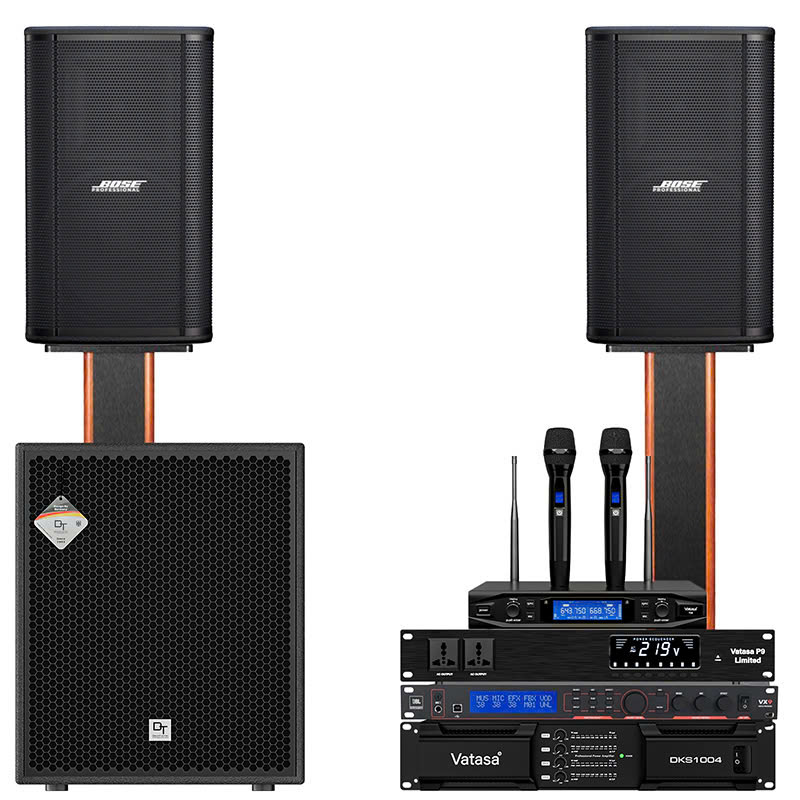 Dàn karaoke Bose TT453: (Bose ShowTime SK12, Vatasa T10, JBL VX9, Vatasa DKS1004 New, DT Alpha118, Vatasa P9 Limited)