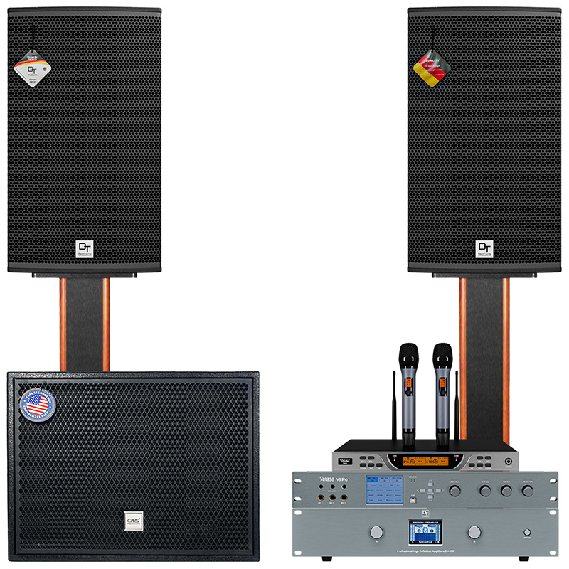 Dàn karaoke DT TT456: (DT Radius-12Pro, Vatasa T900 New, Vatasa V8 Pro, DT DH-206, CAVS CS115)