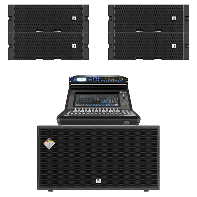 Dàn karaoke DT TT463: (2 DT Solar-20, Vatasa VSM68 Plus, DT Sigma218, DT PR-4.8)