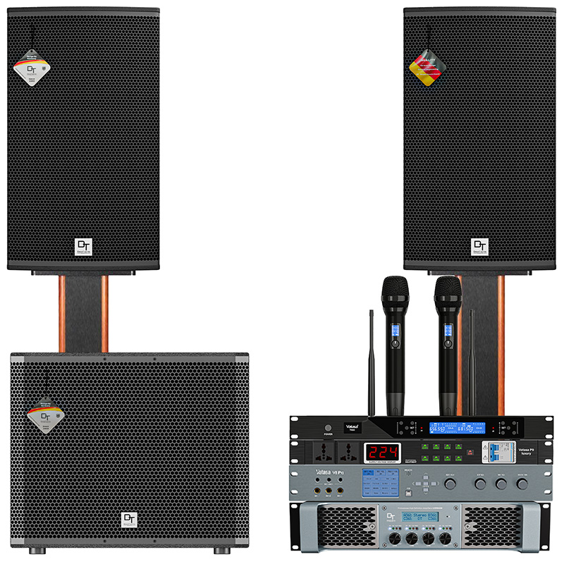 Dàn karaoke DT TT465: (DT Radius-12Pro, Vatasa T500, Vatasa V8 Pro, DT Lion406, DT Delta115, Vatasa P9 Luxury)