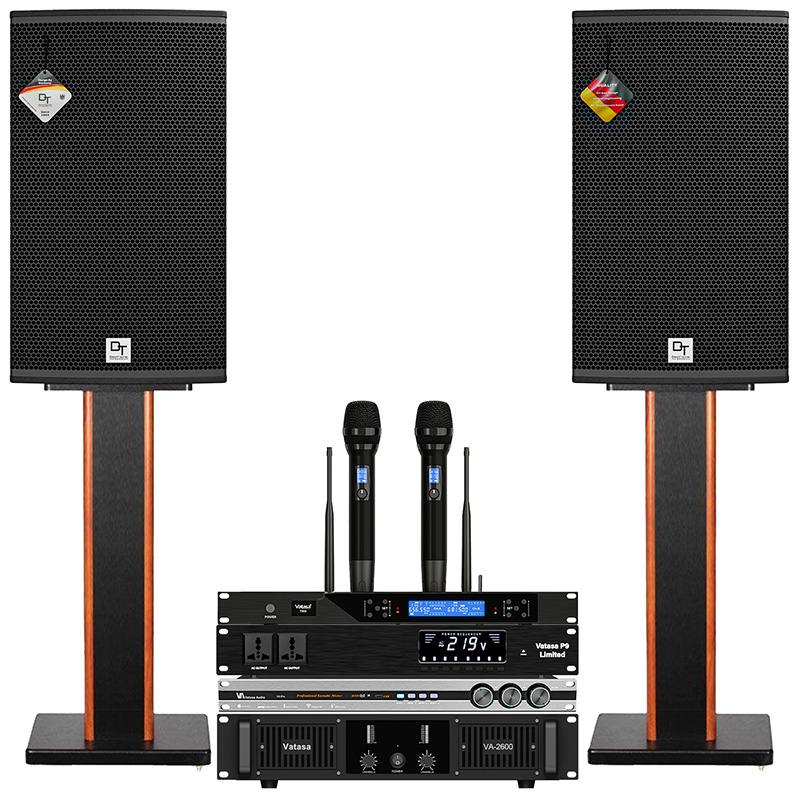 Dàn karaoke DT TT474: (DT Radius-12Pro, Vatasa T500, Vatasa V6 Pro, Vatasa VA-2600, Vatasa P9 Limited)