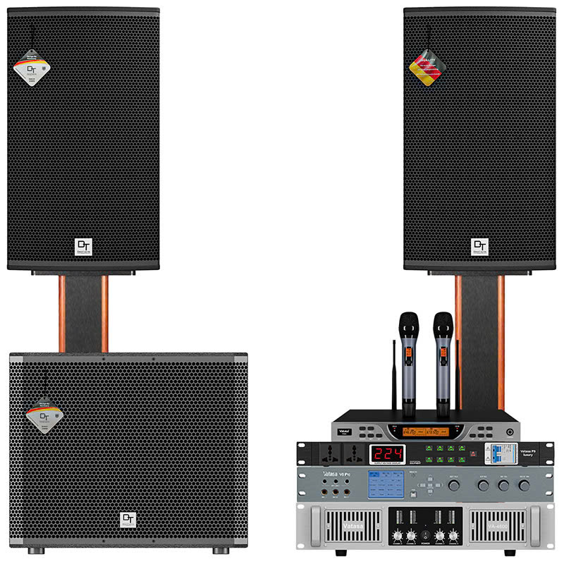 Dàn karaoke DT TT481: (DT Radius-12Pro, Vatasa T900 New, Vatasa V8 Pro, Vatasa VA-4600, DT Delta115, Vatasa P9 Luxury)