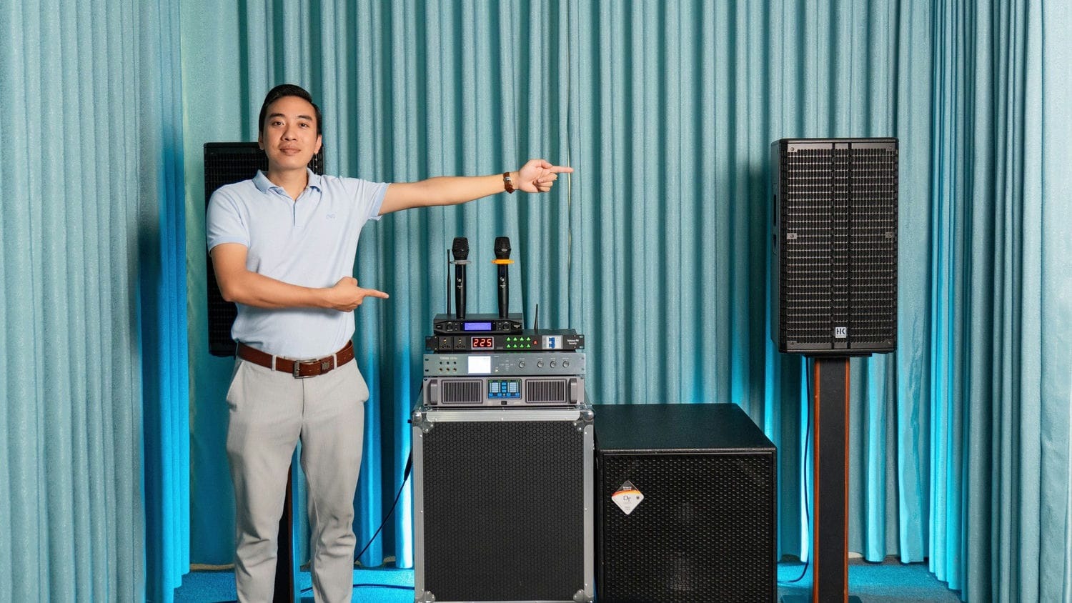 Ảnh sản phẩm Dàn Karaoke HK TT307: (HK Audio Linear 5 112F, Vatasa T10, Vatasa V8Pro, DT Lion4700, DT Alpha118, Vatasa P9 Luxury) 1