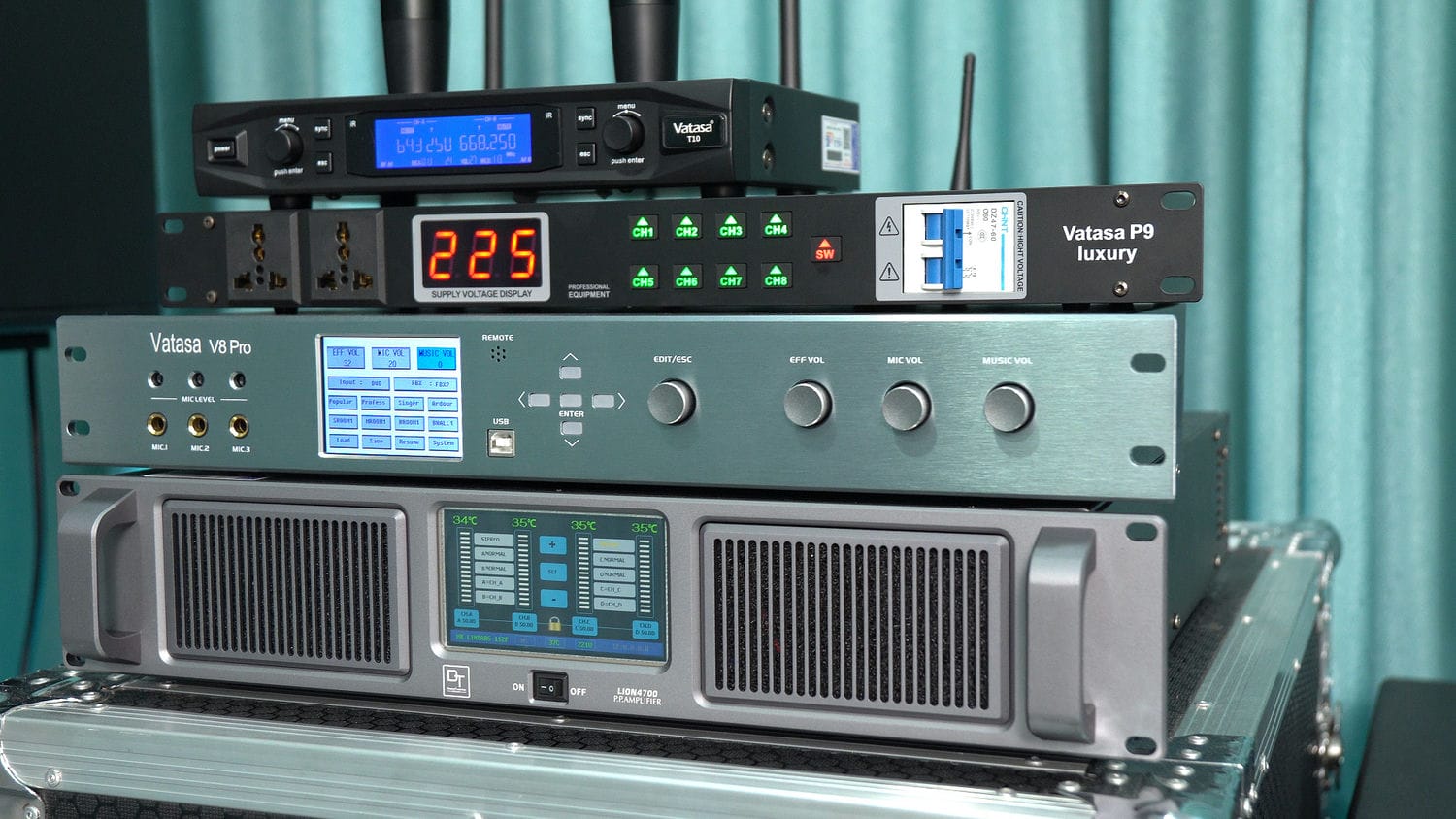 Ảnh sản phẩm Dàn Karaoke HK TT307: (HK Audio Linear 5 112F, Vatasa T10, Vatasa V8Pro, DT Lion4700, DT Alpha118, Vatasa P9 Luxury) 5