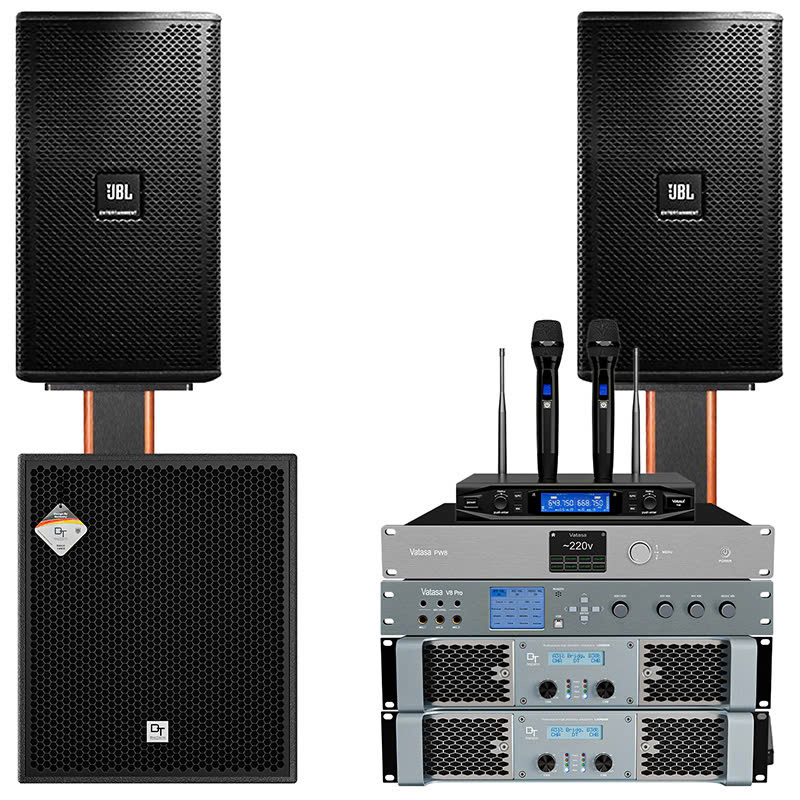 Dàn karaoke JBL TT435: (JBL KP6012, Vatasa T10, Vatasa V8 Pro, DT Lion208, DT Lion215, DT Alpha118, DT PW8)