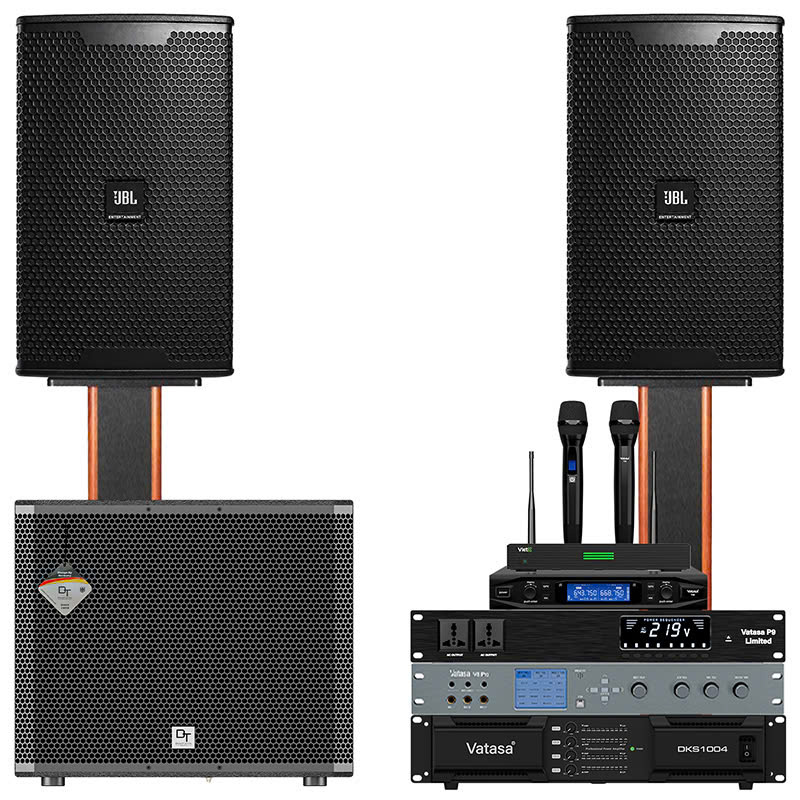 Dàn karaoke JBL TT469: (JBL KP6012, Vatasa T10, Vatasa V8 Pro, Vatasa DKS1004 New, DT Delta115, Vatasa P9 Limited, VietK 4K Plus 4TB)